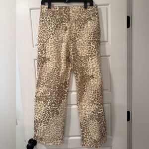 MOTHER The Major Zip Ankle Cheetah print size 29